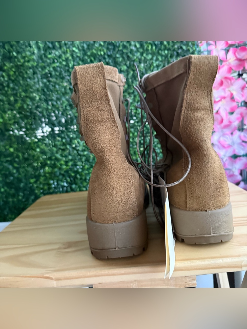 McRae US Army Combat Boots Men’s 8.5R Tan Suede Vibram USA NWT - Picture 6 of 8